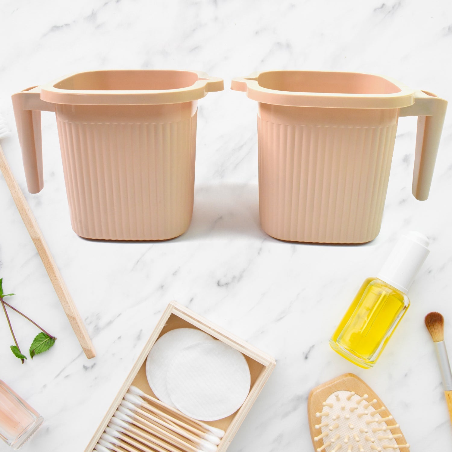 Plastic Square Bath Water Mug (4 Pc / 1000 ML / Mix Color) Plastic Square Bath Water Mug (4 Pc / 1000 ML / Mix Color)